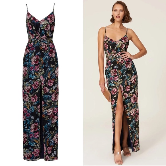 amanda uprichard ellie maxi dress Amanda Uprichard | Dresses | Amanda Uprichard Ellie Floral Gown Maxi Dress  In Size Medium